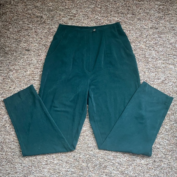 Tall Girl teal vintage pants. Size 10 - fits more like size 6-8 in waist. - Picture 1 of 4